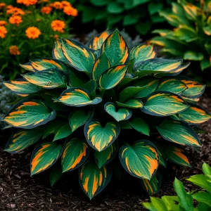 Хоста Бархатный Полог купить по цене от 560р. в интернет-магазине «Посадика» с доставкой почтой в в Козьмодемьянске и по всей России – [изображение №1].